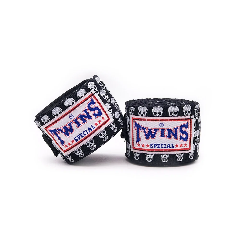 

2pcs/set 5m TWINS Boxing Hand Wraps Strap Kick Boxing Handwraps for Training 5cm Width Bandages Muay Thai Karate Mma Gloves A