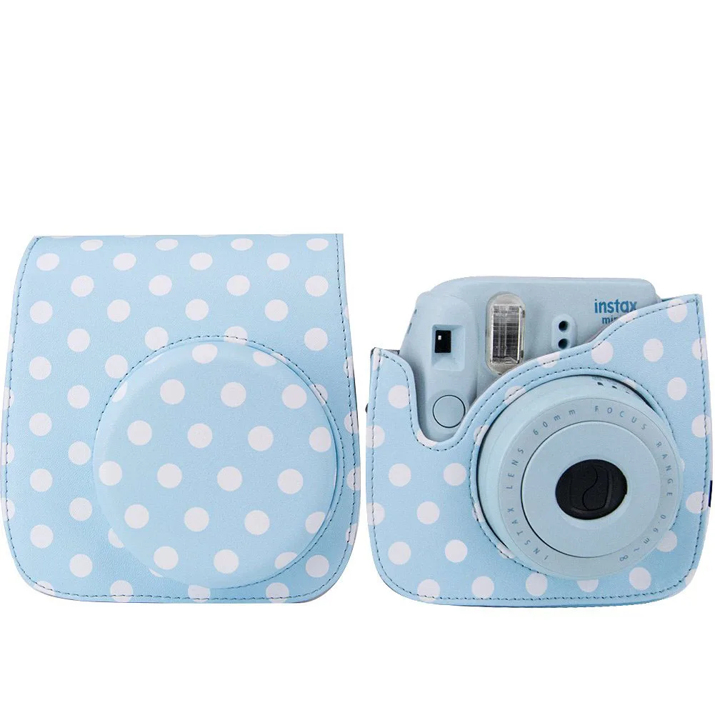 Из искусственной кожи Instax Mini 9 Камера чехол сумка для фотоаппарата моментальной печати Fujifilm Instax Mini 8/9 пленка глянцевая фотобумага для Камера с плечевым ремнем защитная сумка