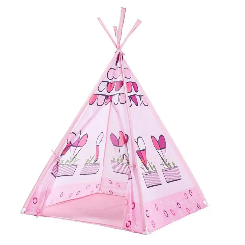 

Girl Princess Pink Castle Tents Portable Children Outdoor Garden Folding Play Tent Lodge Kids Ball Pool Indoor Outdoor Playhouse