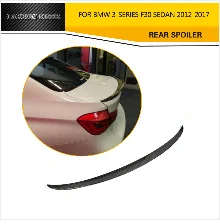 Углеродное волокно авто задний диффузор спойлер для BMW 3 серии F30 M Спорт бампер 12 17 двойной выхлоп два выхода двухсторонняя антенна