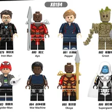 80 шт. Супер Герои танос видение коллектор Алая ведьма Starhawk капитан америка строительные блоки кирпичи Детские Подарочные игрушки