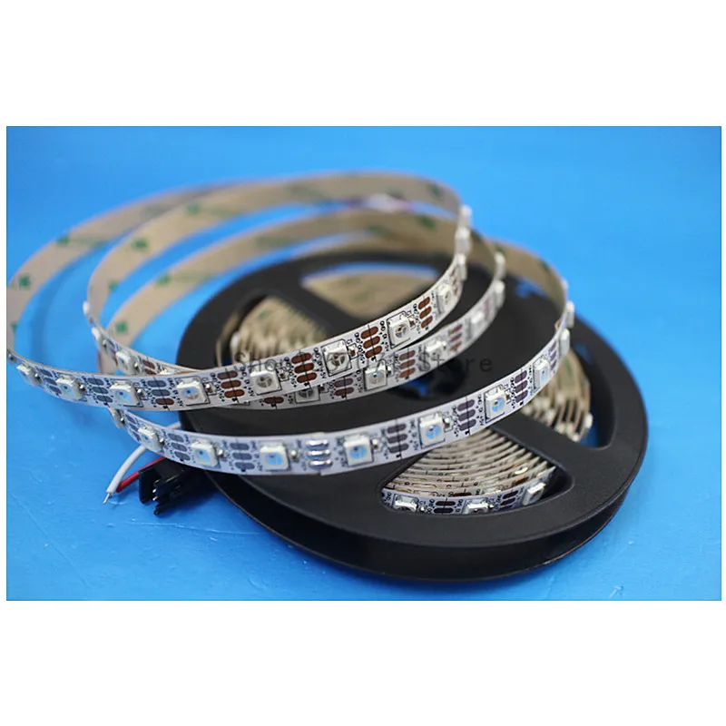 SZRZGT WS2812B 5050 RGB Светодиодная лента 5 м 150 300 светодиодов 144 30 светодиодов/м