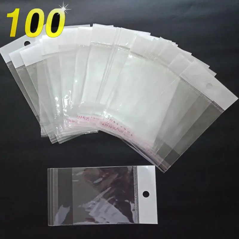

7x13cm Transparent self-adhesive bag OPP gift bag Self-Compacting Small Plastic Handbag for Candy Packing Resealable Packing Bag