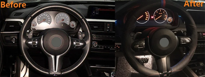 Steering Wheel Cover for BMW F87 M2 F80 M3 F82 M4 M5 F12 F13 M6 F85 X5 M F86 X6 M F33 F30 M Sport-9
