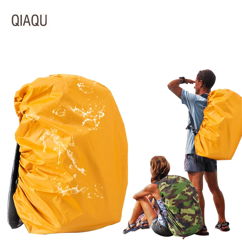 

QIAQU Portable Backpack Cover Waterproof Dust Rainproof Cover Anti-infiltration Rucksack Cover for Travel Camping Outdoor Climb
