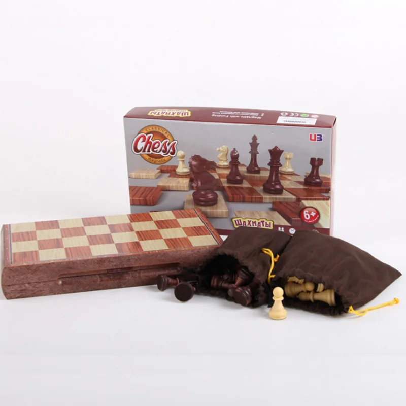 

Chess Foldable chessboard Puzzle chess Game Toy chess Wood plastic folding magnetism