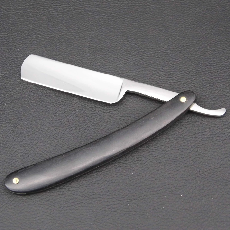 hand polished wooden handle barber tonsure knife shaving razor, classical hair cutting knifes