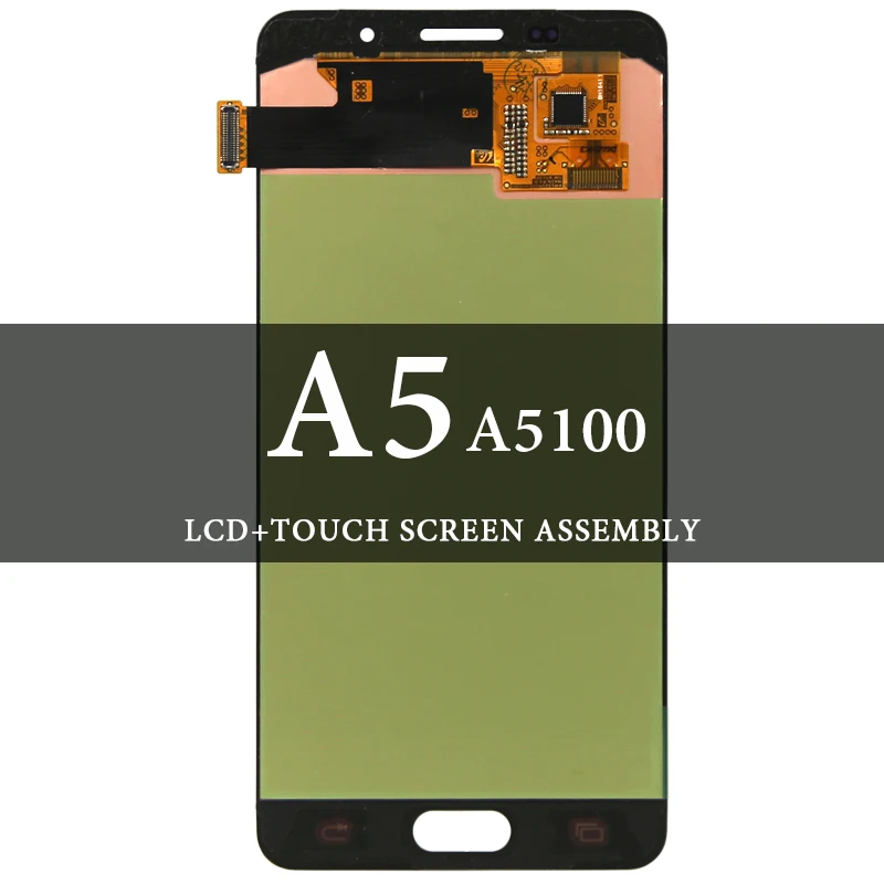

Super AMOLED LCD For Samsung A5 2016 A510 LCD Screen With Touch Digitizer Assembly Replacement For Samsung A5 2016 A510 LCD