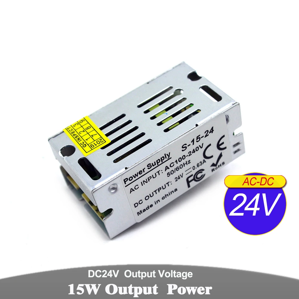 12V 24V выключатель питания 12W 15W светильник ing Transformers 100 240v AC к DC12V DC24V источник для