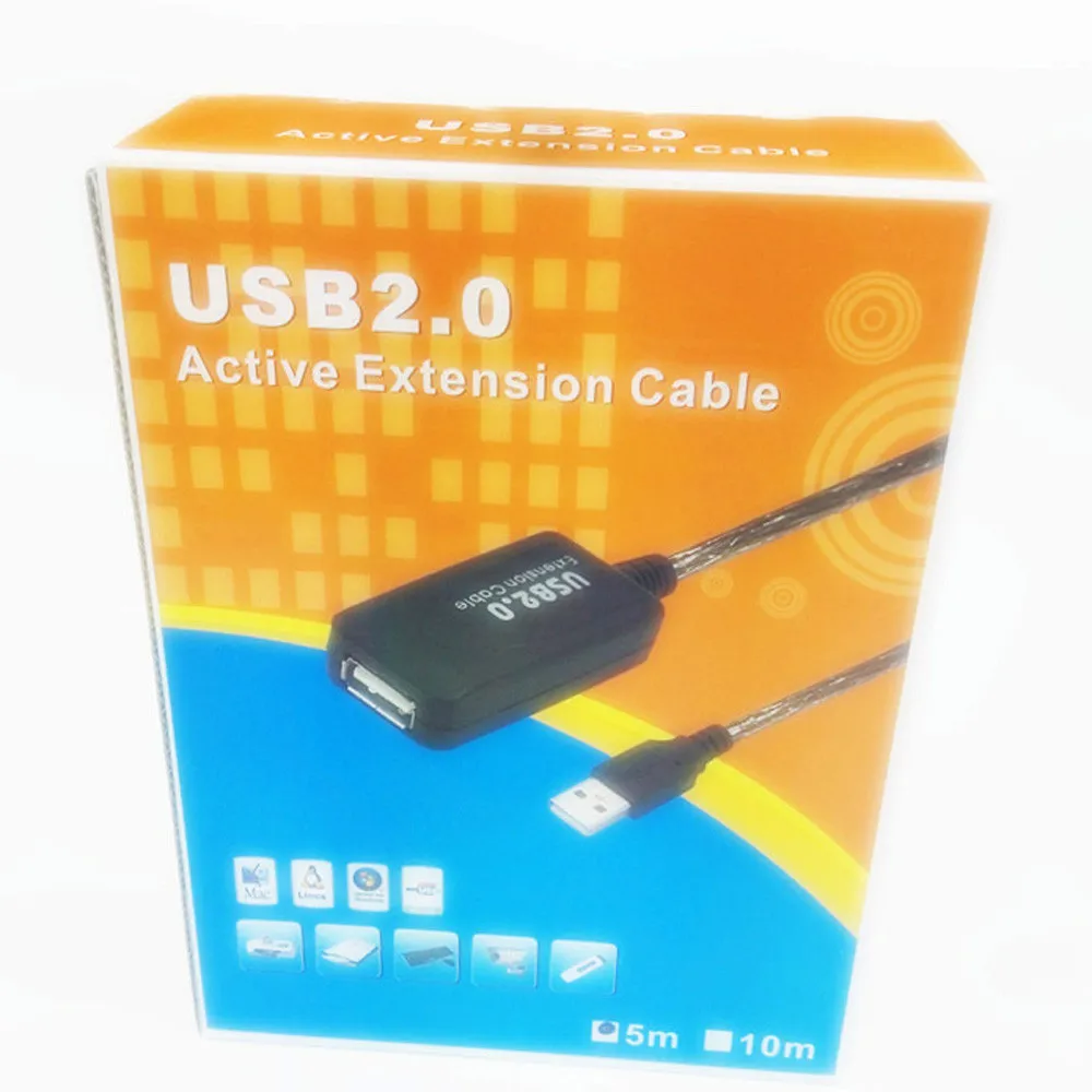 Vovotrade 10 м USB 2 0 Активный ретранслятор Мужской и Женский Удлинительный кабель