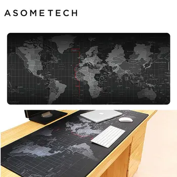 

Universal Non-Slip Gaming Mouse Pad 2018 Large Old World Map Locking Edge Mice Pad Notebook Computer Gamer Mousepad Mouse Mat