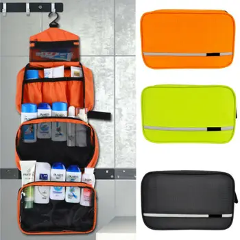 

Hanging Wash Bag Expandable Travel Toiletry Organizer Women Make Up Pouch AU