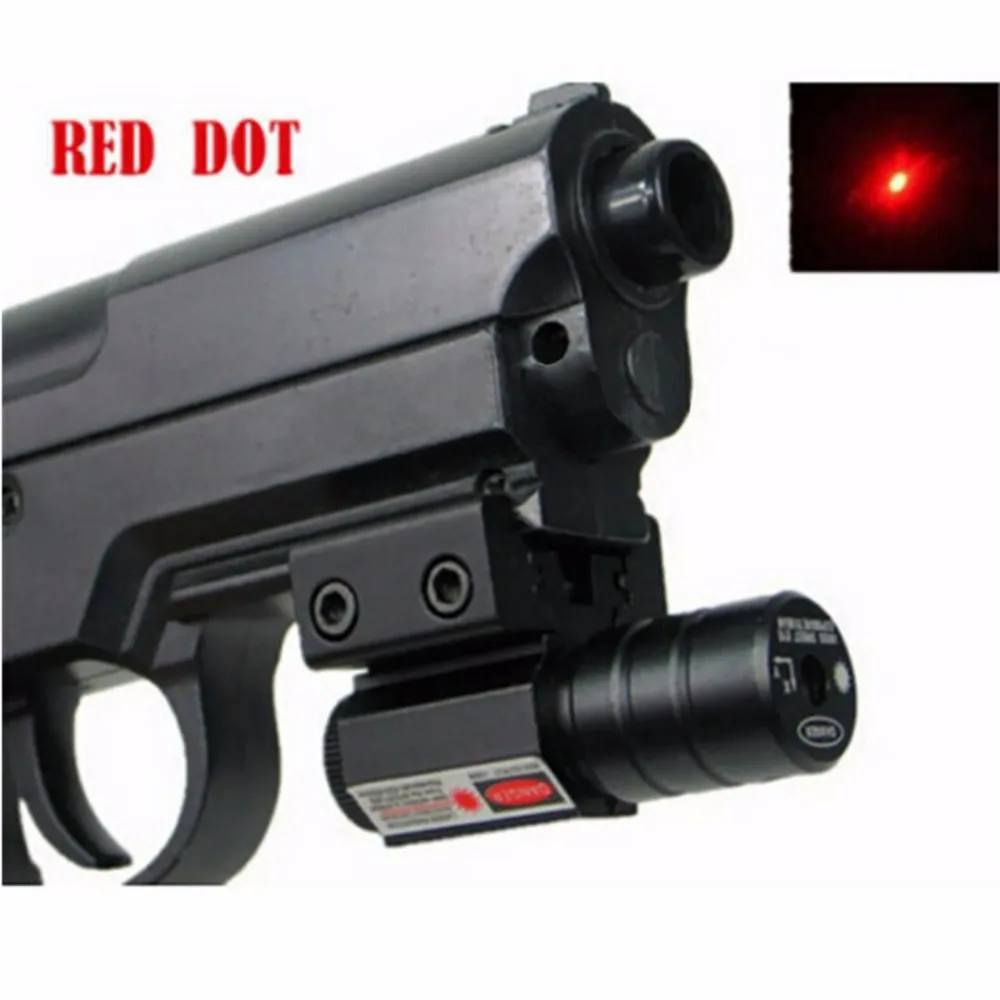 

50-100 Meters Range Red Dot Laser Adjust 11mm&20mm Picatinny Rail 635-655nm Sight Pistol HX02