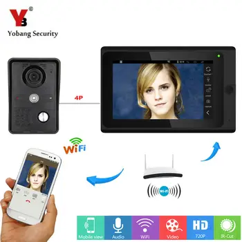 

Yobang Security 7inch WiFi Video Door Phone Bell With Indoor Screen IOS Android APP Control Visual Doorbell Door Camera Intercom