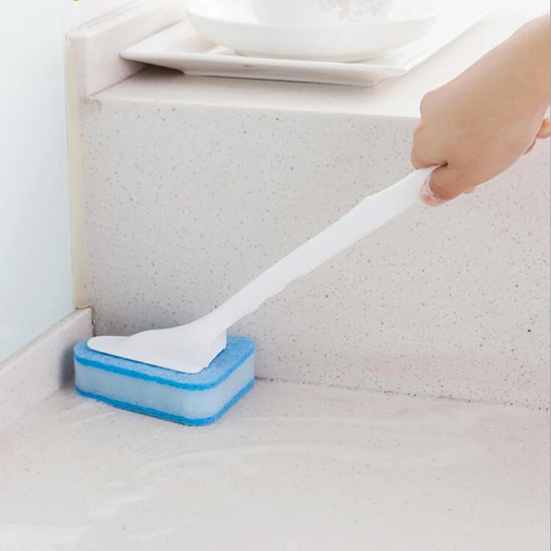 Nuevo 1 Piezas Creativo Mango Largo Esponja De Limpieza Cepillo
