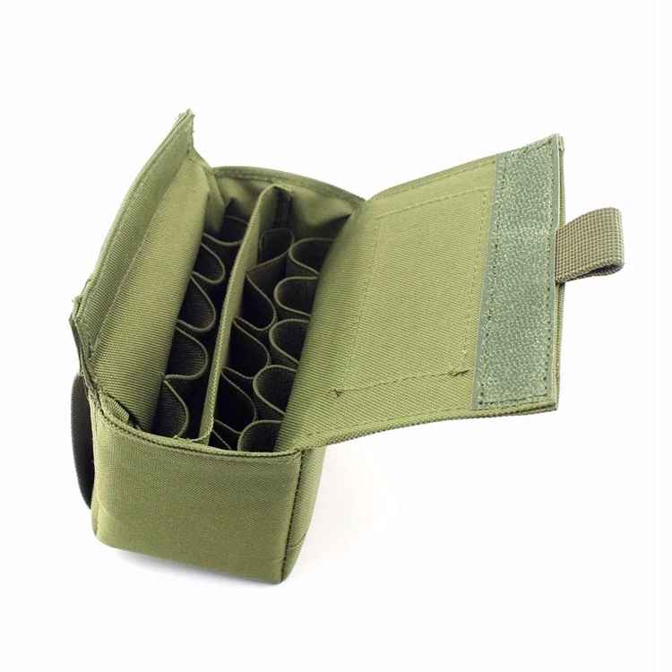 Подсумок Molle Bullet Pouch 15 отверстий разбросанные сумки пистолет оболочки ремень для патронташа держатель Открытый армейский пистолет Картридж сумка