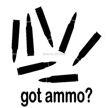 

10 x New Design Got Ammo Bullet Car Creative Accessory Decal Cartoon Car Reflective Sticker Body Decal Creative Pattern Vinyl