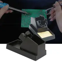 Алюминиевый сплав Черный паяльник станция держатель и поддержка отличное рассеивание тепла паяльная железная подставка