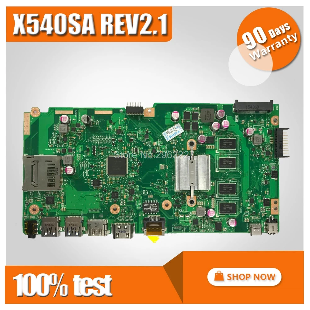 X540SA Motherboard REV2.1 For ASUS X540SA Laptop motherboard X540SA Mainboard X540SA Motherboard test 100% OK X540SA Motherboard REV2.1 For ASUS X540SA Laptop motherboard X540SA Mainboard X540SA Motherboard test 100% OK