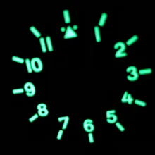 Детали часов, 35,5 мм черный циферблат для часов Miyota 8205/8215/821A Mingzhu DG 2813/3804 механизм наручные часы