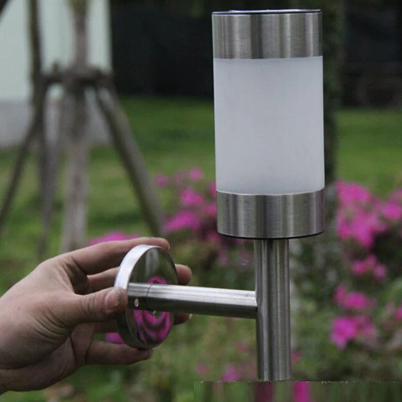 LED Solar light Stainless Steel LED Solar Power Wall Mount Light Sensor solar Lamp Waterproof Outdoor Garden Yard Path Landscape (2)