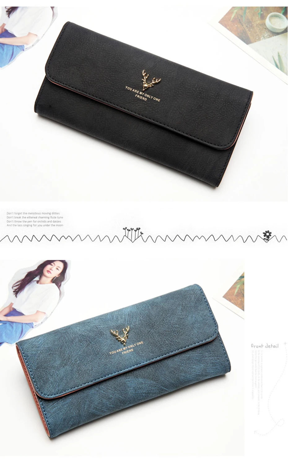 bolsa de dinheiro de couro feminino telefone