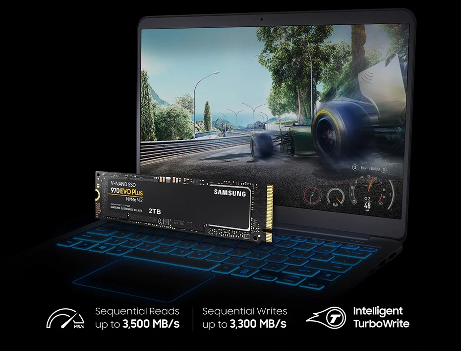 Samsung Внутренний твердотельный накопитель 970 EVO Plus SSD 250GB NVMe M.2 2280 SSD 500 ГБ 1 ТБ M.2 TLC SSD PCIe 3,0x4 NVMe 1,3 ноутбук