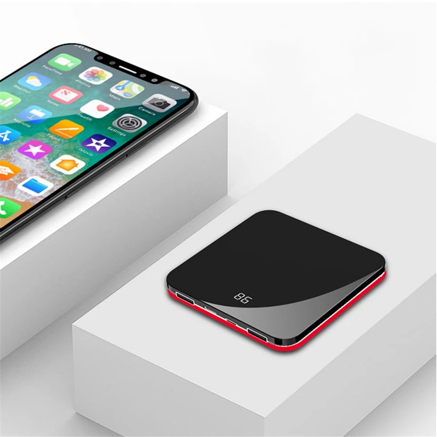 

External Battery 8000 mAh Dual USB Power Bank Portable Phone Charger For iPhone Samsung Galaxy Huawei Battery Station Pover bank