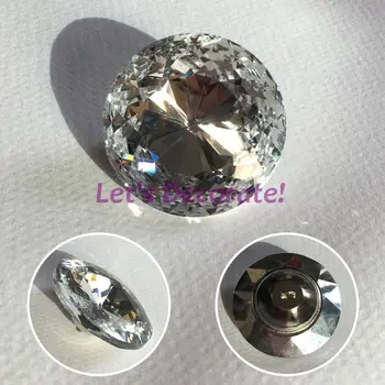 

Free shipping 20PCS/LOT High-Grade 45MM Super Size Brightly Redbud Crystal Glass Buttons For Sofa Or Bedboard Decoration Fileds.