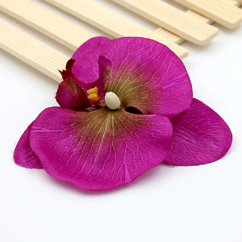 5 шт./лот Искусственный шелк цветок бабочка Орхидея роза Венок имитация каллы цветок одежда Свадебная шляпа украшение цветок