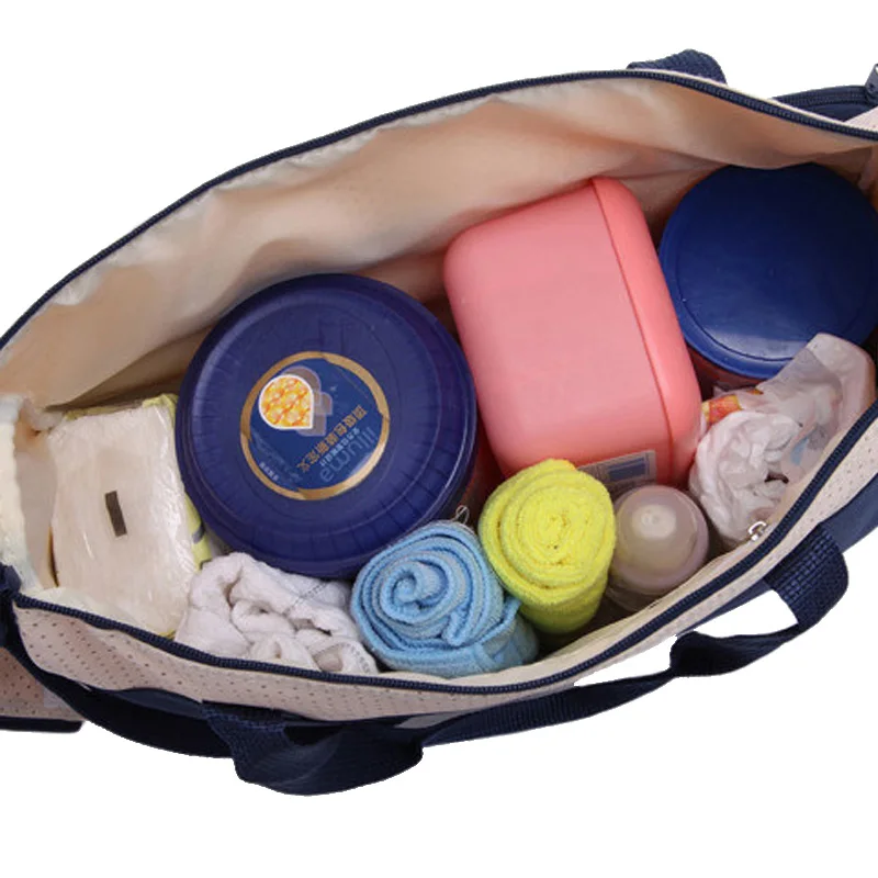 5 PC Multifunction Large Capacity Mummy Diaper Bag Bottle Holder Insulation Thermal Bag For Baby Care Nappy Mommy Handbag BB6003 (6)