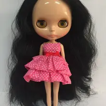 Стоимость черные волосы телесного цвета blyth кукольные загорелая кожа Заводская кукла Модная Кукла подходит для DIY коричневых изменение игрушка BJD для девочек
