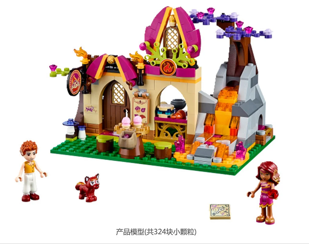 

BELA 10412 Fairy Friends Elve Azari Magical Bakery Building Blocks Compatible legoINGly Elves 41074 Best Gift for girls