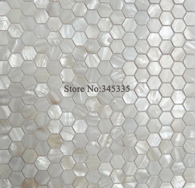 online shop 11 pcs hexagon shell putih mosaik ubin ibu dari mutiara