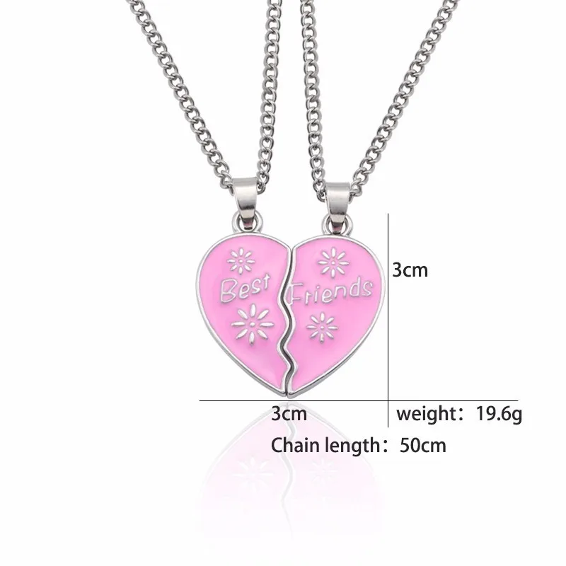 Best-Friend-Forever-Jewelry-Best-Friends-Necklace-For-Women-Black-BFF-Broken-Love-Heart-Pendant-Unisex (2)