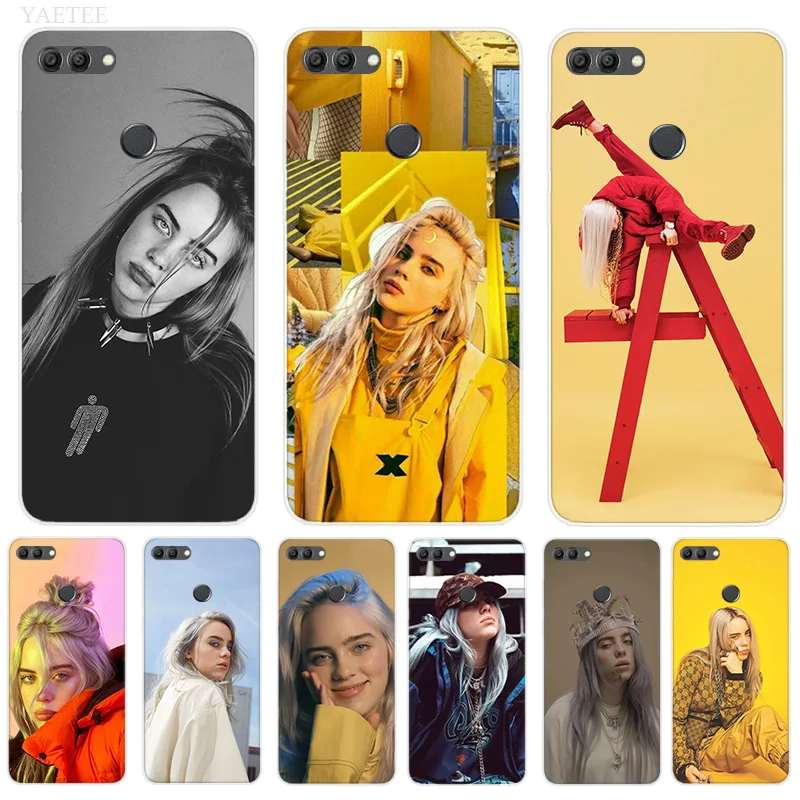 

Silicone Hull Case For Huawei Y7 Y6 Y5 Prime Pro Y9 2019 2018 Honor 8X 8C Play 9 10 lite View 20 V20 Cover Billie Eilish Indepen