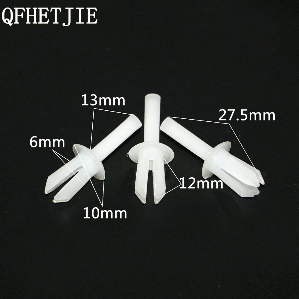 

30pcs 6mm hole Bumper Wheel Inner Fender Eyebrow Clips Leaf Lining With staple expansion mandrel For Porsche / Mercedes /BMW