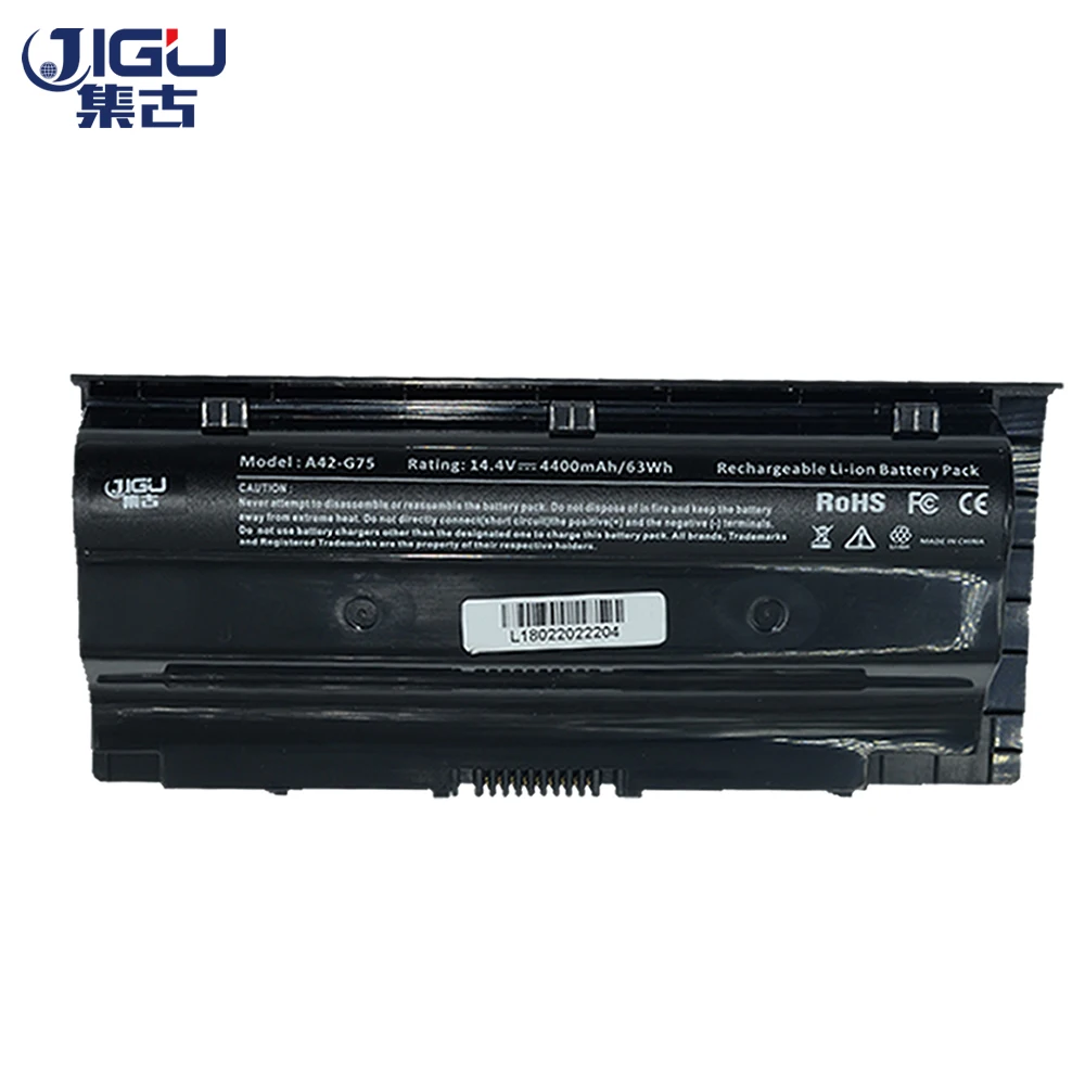 Батарея для ноутбука JIGU 0B110 00070000 A42 G75 Asus G75VM серии G75VW 3D G75VX G75YI361VW BL G75YI363VX BL|battery powered