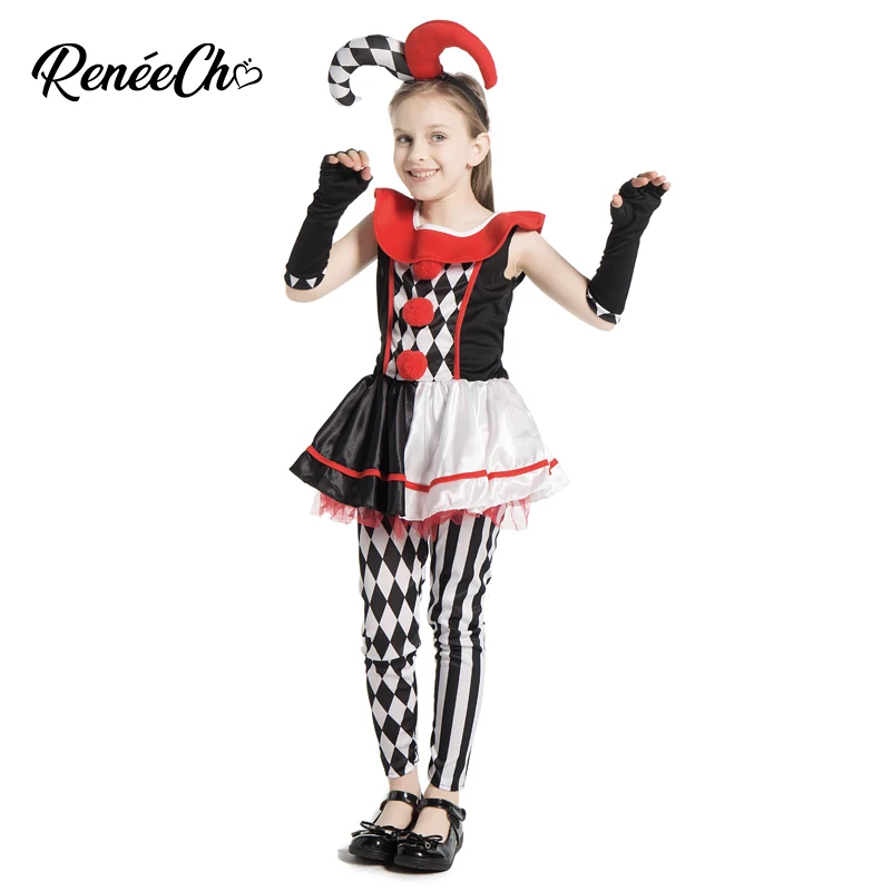 Детский костюм для Хэллоуина Reneecho детский Harley Quinn медового шутера клоуна убийца