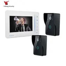 Yobang Security 7″ LCD Video Intercom Doorbell Door Peephole Intercom IR Camera LCD Wide Angle Visual Monitor Video Door Phone