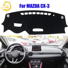 Easysee крышка приборной панели Pad Dashmat коврик с рельефом от солнца шахматная доска ковровые покрытия для MAZDA CX-3 пыли