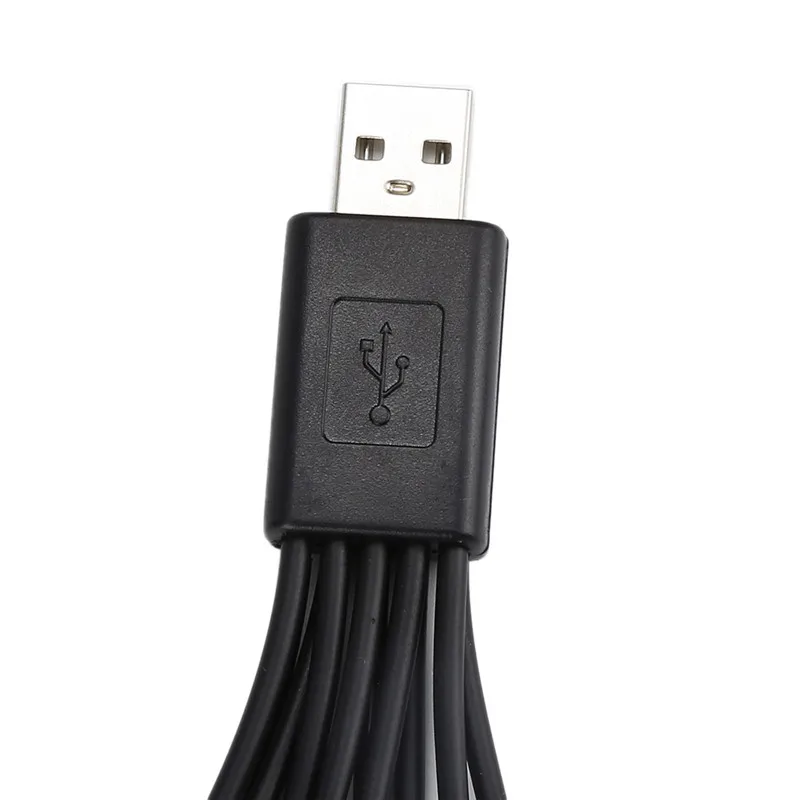 Универсальный черный USB кабель 10 в 1 для быстрой зарядки с несколькими разъемами