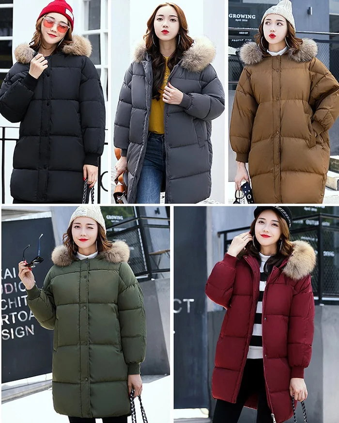 2017 winter hot sales hooded  jacket women clothing cotton + size 3 xl warm coats street fashion wind coat  women+14