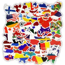 50 шт. национальные наклейки с флагами игрушки для детей страны карта наклейка «Путешествие» на DIY Скрапбукинг чемодан ноутбук автомобиль мотоцикл