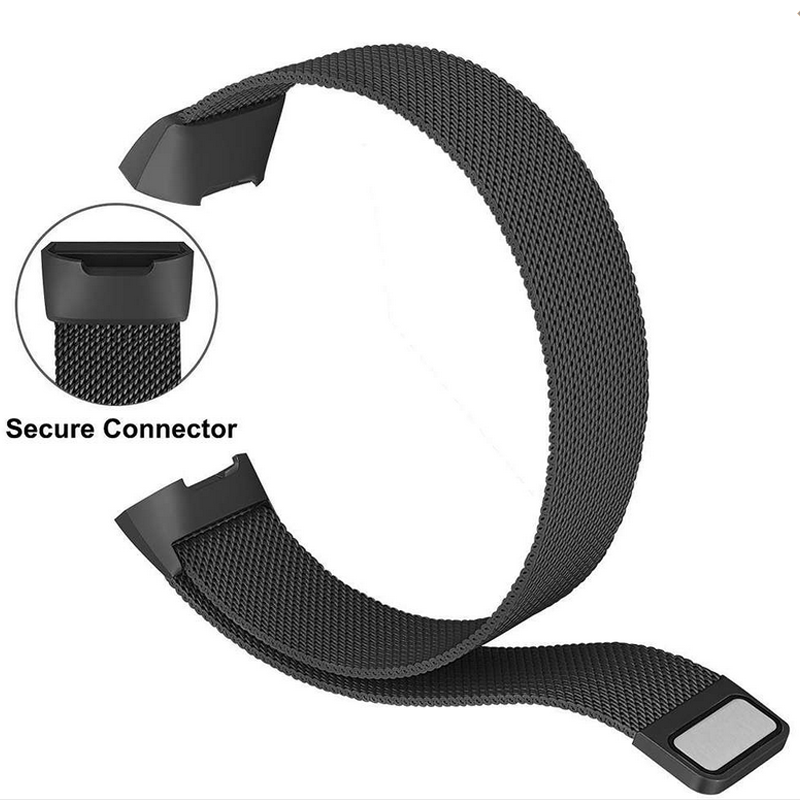 Сменный ремешок для Fitbit Charge 3, Миланский металлический магнит из нержавеющей стали