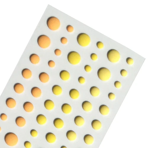 Round Assorted Size Self Adhesive Enamel Dots Sticker For Scrapbooking 