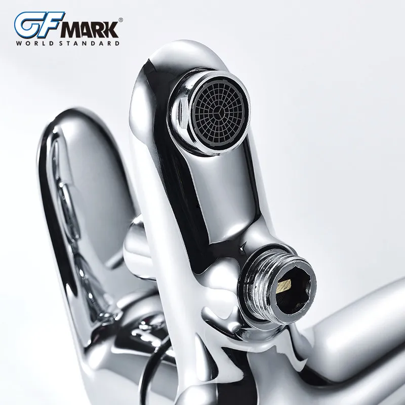 GFmark набор душевых смесителей настенный хромированный латунный Смеситель для