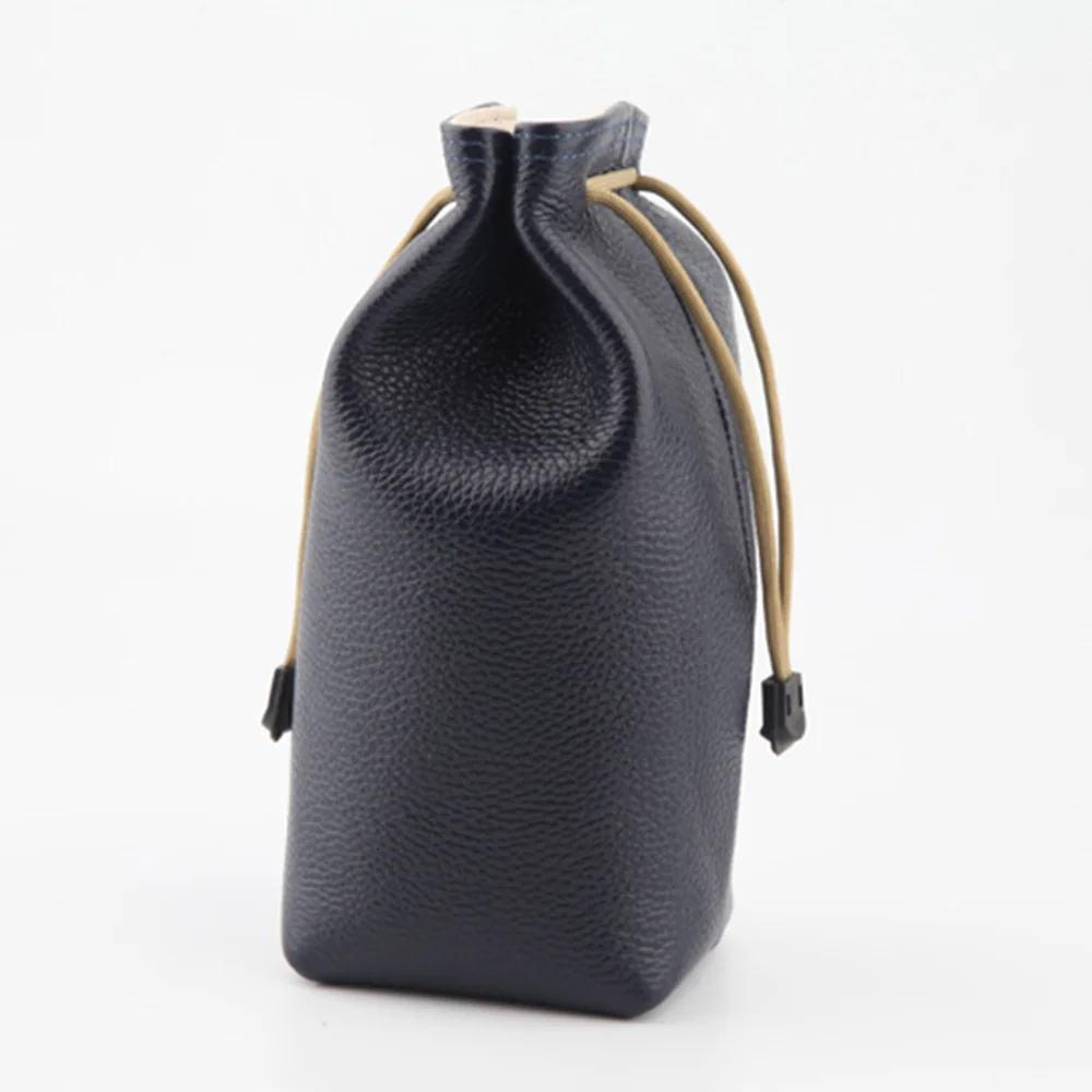 Dark blue Новейшая кожаная сумка для безопасного хранения чехол сумка чехол для Bose SoundLink Revolve беспроводной Bluetooth динамик сумки - Цвет: Dark blue