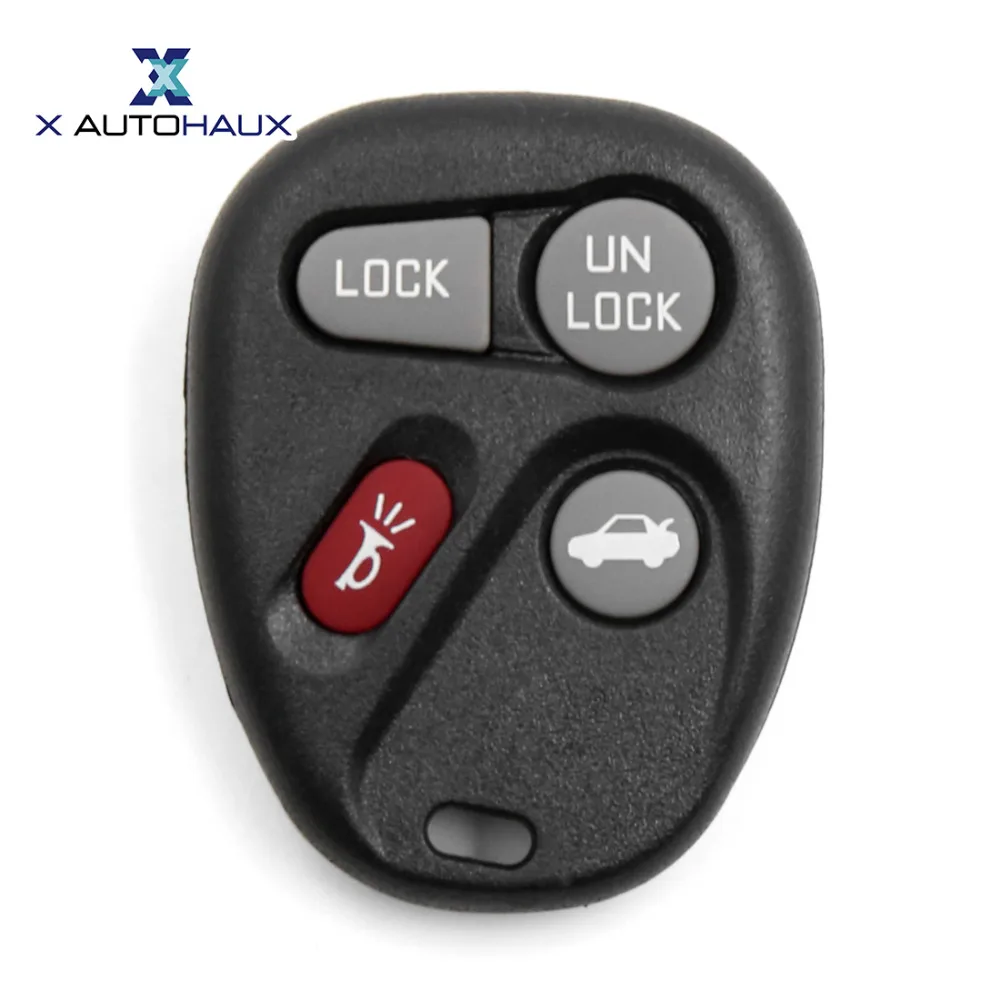 

X AUTOHAUX 4 Buttons Key Fob Remote Control Case Shell Replacement For Chevrolet Express 1500 2500 3000 For Impala 2000-2005