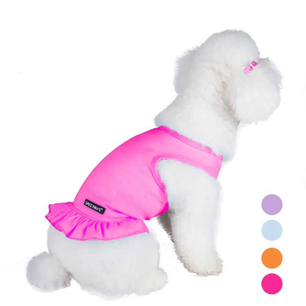 2017 Spring Summer Dog Clothes for Small Dogs Girl Dress 100 Cotton